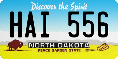 ND license plate HAI556
