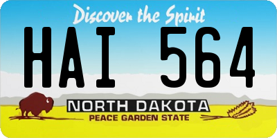 ND license plate HAI564