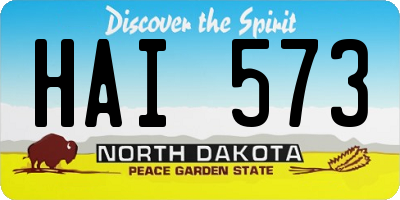 ND license plate HAI573