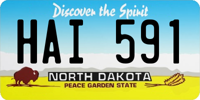 ND license plate HAI591