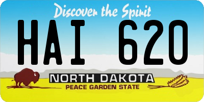ND license plate HAI620