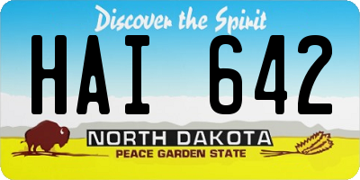 ND license plate HAI642
