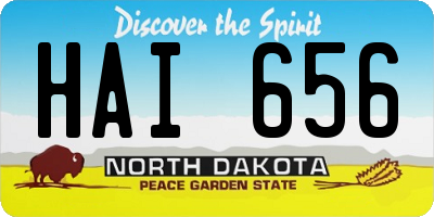 ND license plate HAI656