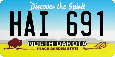 ND license plate HAI691