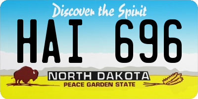 ND license plate HAI696
