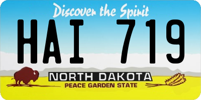 ND license plate HAI719