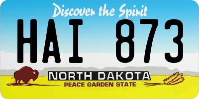 ND license plate HAI873