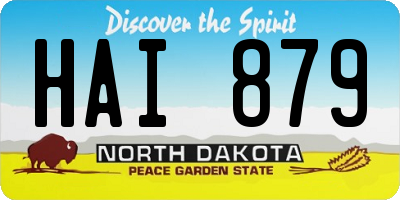 ND license plate HAI879