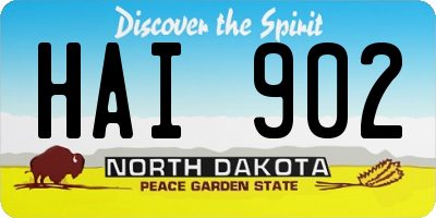 ND license plate HAI902