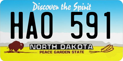 ND license plate HAO591