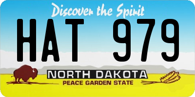 ND license plate HAT979