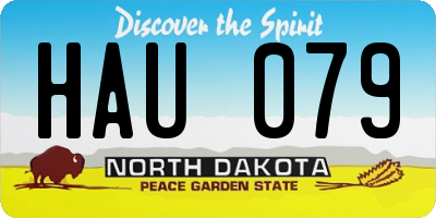 ND license plate HAU079