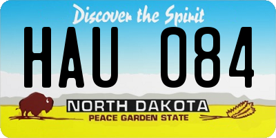 ND license plate HAU084