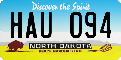 ND license plate HAU094
