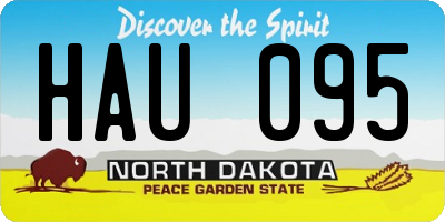 ND license plate HAU095