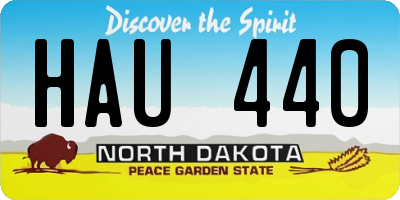 ND license plate HAU440