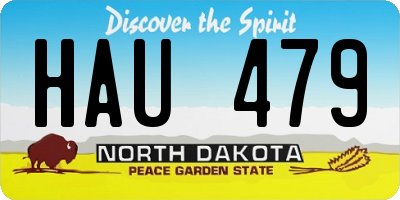ND license plate HAU479