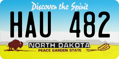 ND license plate HAU482