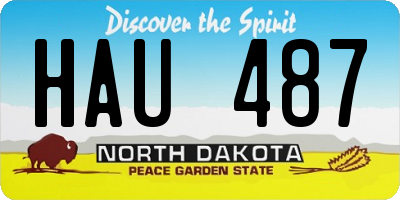 ND license plate HAU487