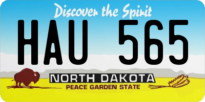 ND license plate HAU565