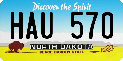 ND license plate HAU570