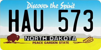 ND license plate HAU573