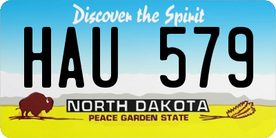 ND license plate HAU579