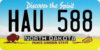 ND license plate HAU588