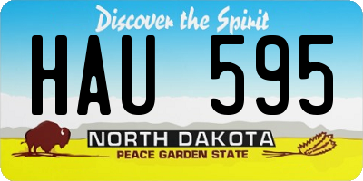 ND license plate HAU595