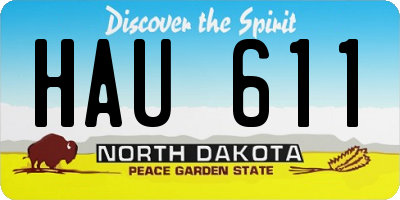 ND license plate HAU611