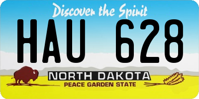ND license plate HAU628
