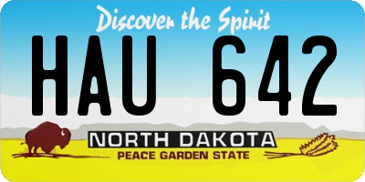 ND license plate HAU642