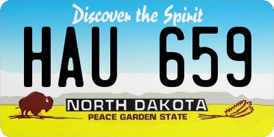 ND license plate HAU659