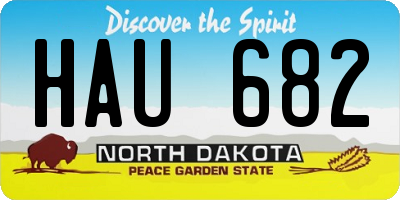 ND license plate HAU682