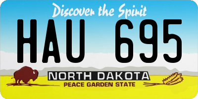 ND license plate HAU695