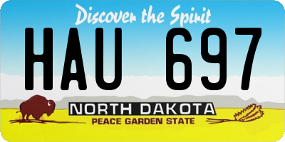ND license plate HAU697