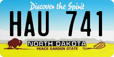 ND license plate HAU741