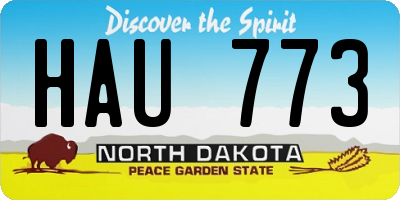 ND license plate HAU773