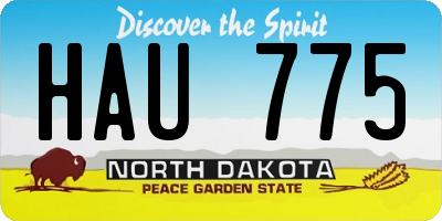 ND license plate HAU775