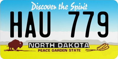 ND license plate HAU779