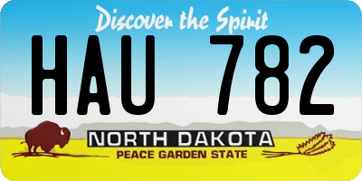 ND license plate HAU782