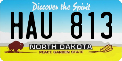 ND license plate HAU813