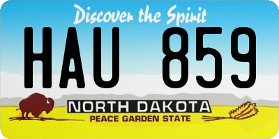 ND license plate HAU859