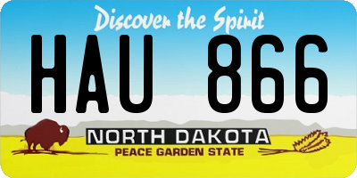 ND license plate HAU866
