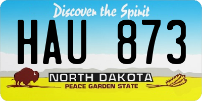 ND license plate HAU873