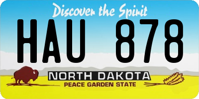 ND license plate HAU878
