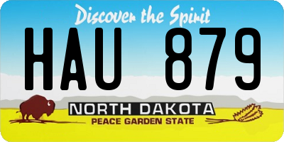 ND license plate HAU879
