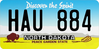 ND license plate HAU884