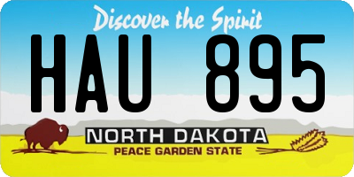 ND license plate HAU895