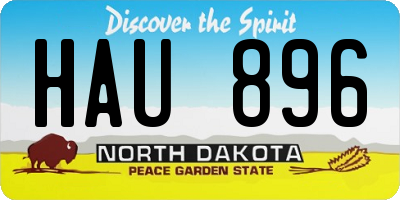 ND license plate HAU896